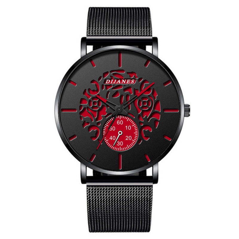 Men's Stainless Steel Watch Men's Business Belt
